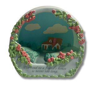 RARE Shadowbox "The Road to a Friend's House is Never Too Long" NIB